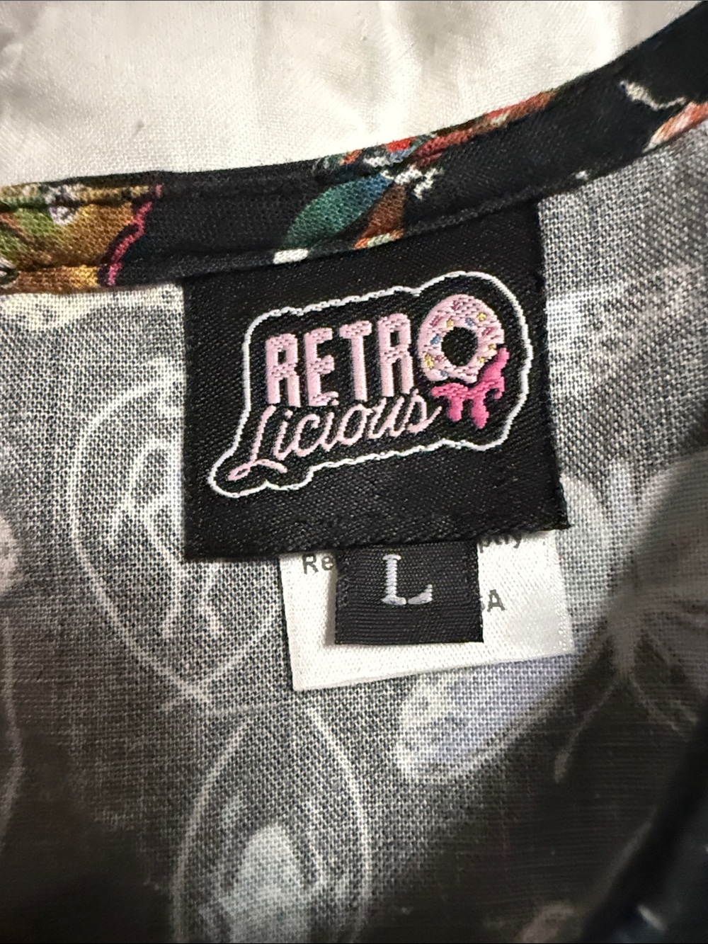 Retrolicious Black Butterfly & Insect Midi Dress - Picture 2 of 7